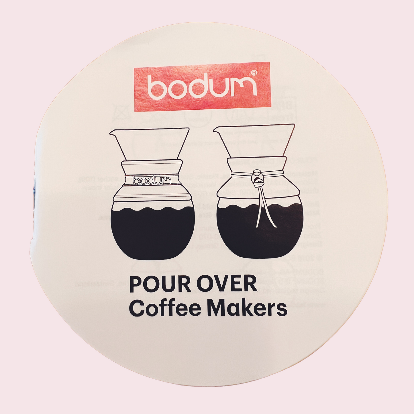 Bodum Pour Over with Coffee