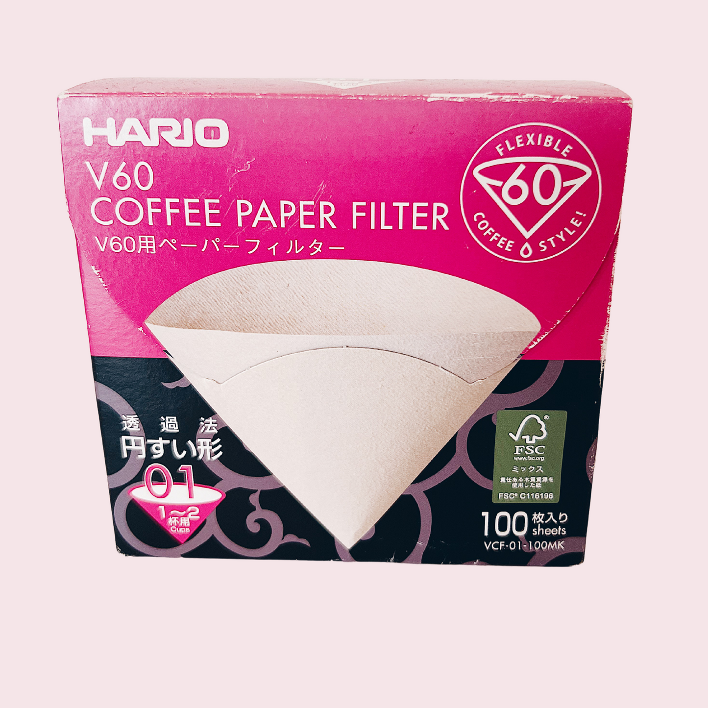V60 Dripper & Filter Papers with Coffee